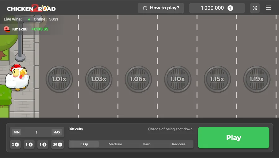 Chicken Road 2.0 INOUT Games game