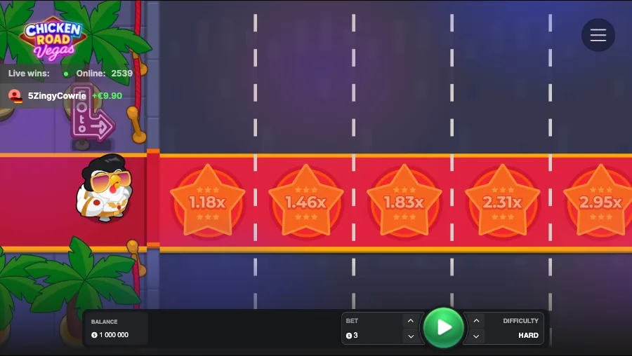 Chicken Road Vegas INOUT Games game