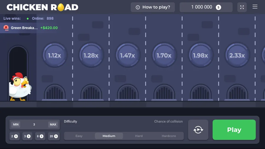 Chicken Road INOUT Games game