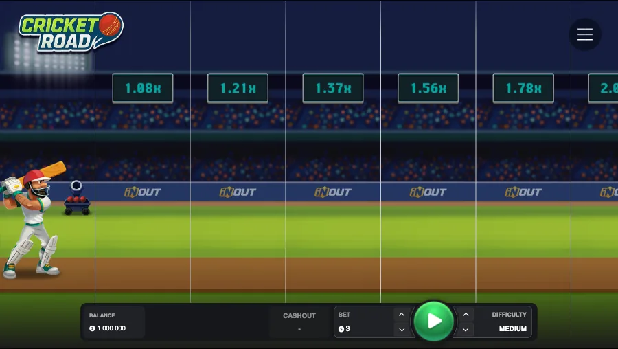 Cricket Road INOUT Games game